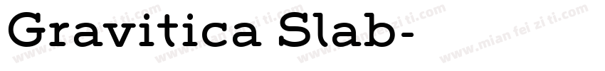 Gravitica Slab字体转换